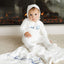 Heart Typography Layette Set - White/Blue