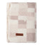 Abstract Square Sherpa Blanket - Misty Rose Blocks
