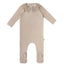 Scalloped Collar Footie - Oat