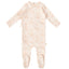 Tonal Floral Footie - Pink Tonal