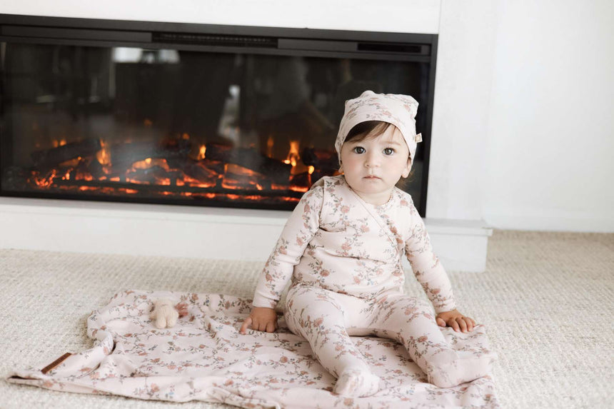 Vines Layette Set - Mauve