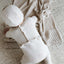 Scalloped Collar Footie - Oat