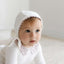 Scalloped Collar Footie - White/Lavender