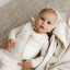 Embroidered Bows Placement Layette Set - Natural Dots