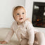 Embroidered Bows Placement Sherpa Vest - Rose Clay
