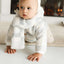 Abstract Square Sherpa Jacket and Beanie - Steel Blue Blocks