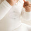 Citrine Frame Footie - White/Cloud Blue