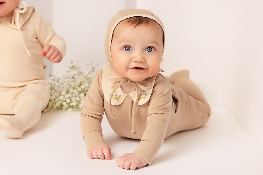 Vintage Collar Bonnet Sand