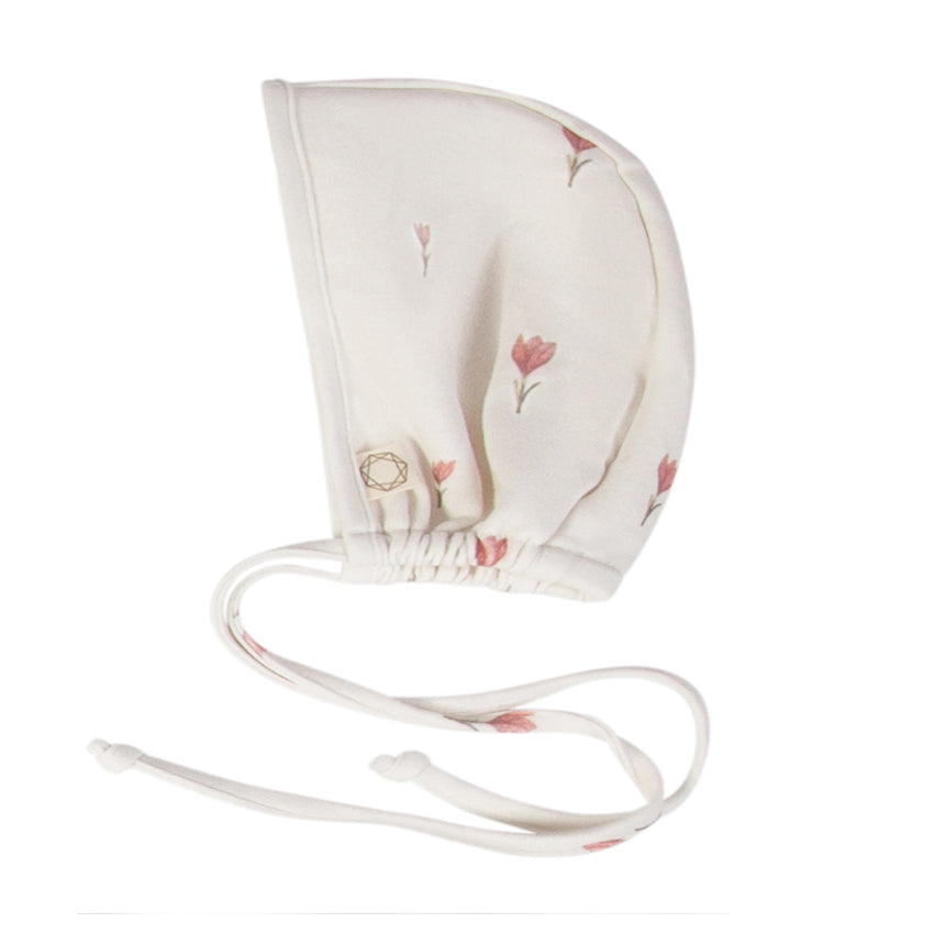 Crocus Flower Bonnet - Red