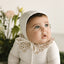 Lace Eyelet Layette Set - White Oat