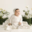 Sailboat Layette Set - White/Blue Colored