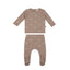 Embroidered Eyelet TWO PC SAND