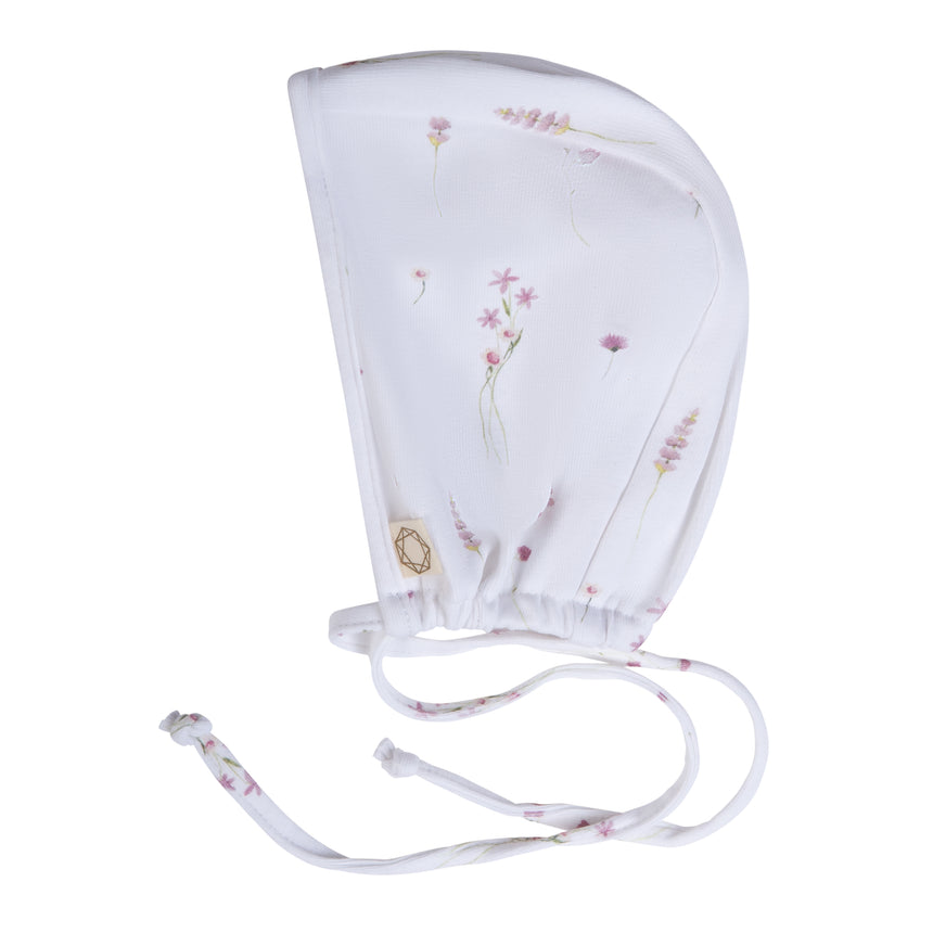 Dainty Wildflower Bonnet - Purple/White