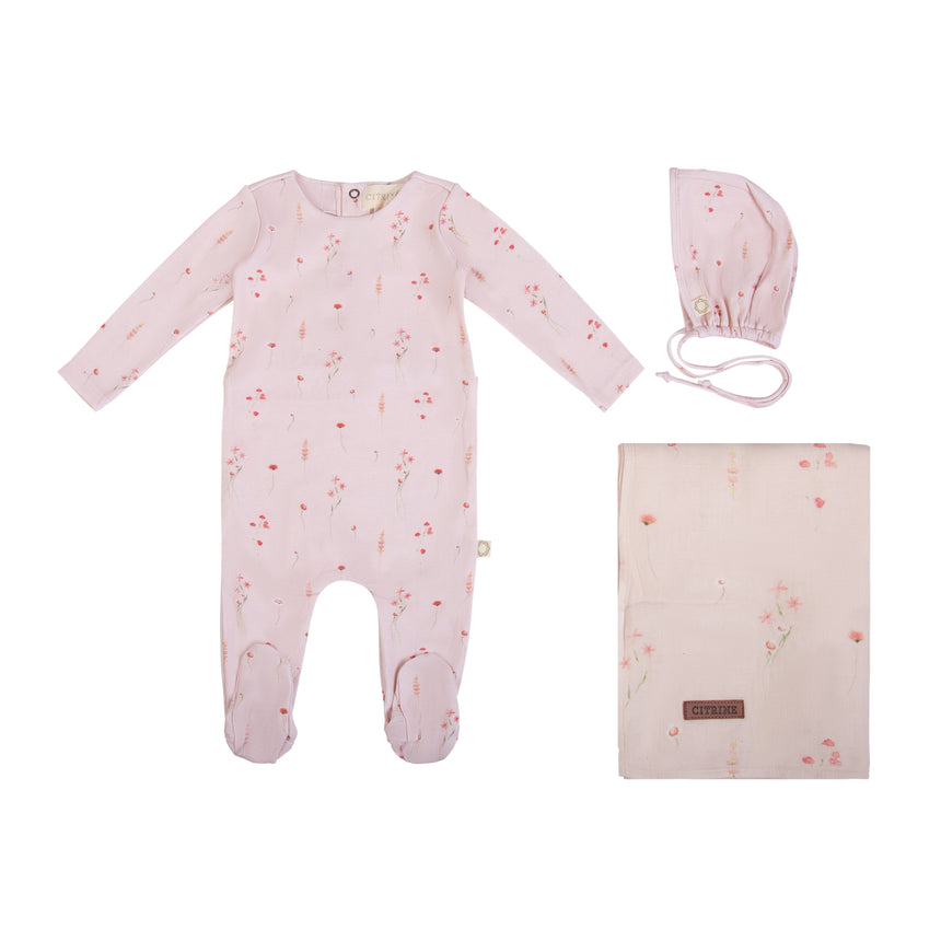 Dainty Wildflower Set - Pink/Peach Shell