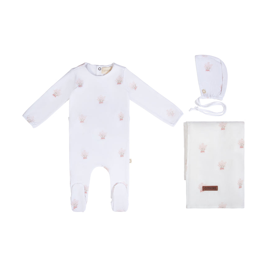 Baby's Breath Set - White/Misty Rose