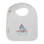 Vintage Carriage Bib - White/Smoke Blue