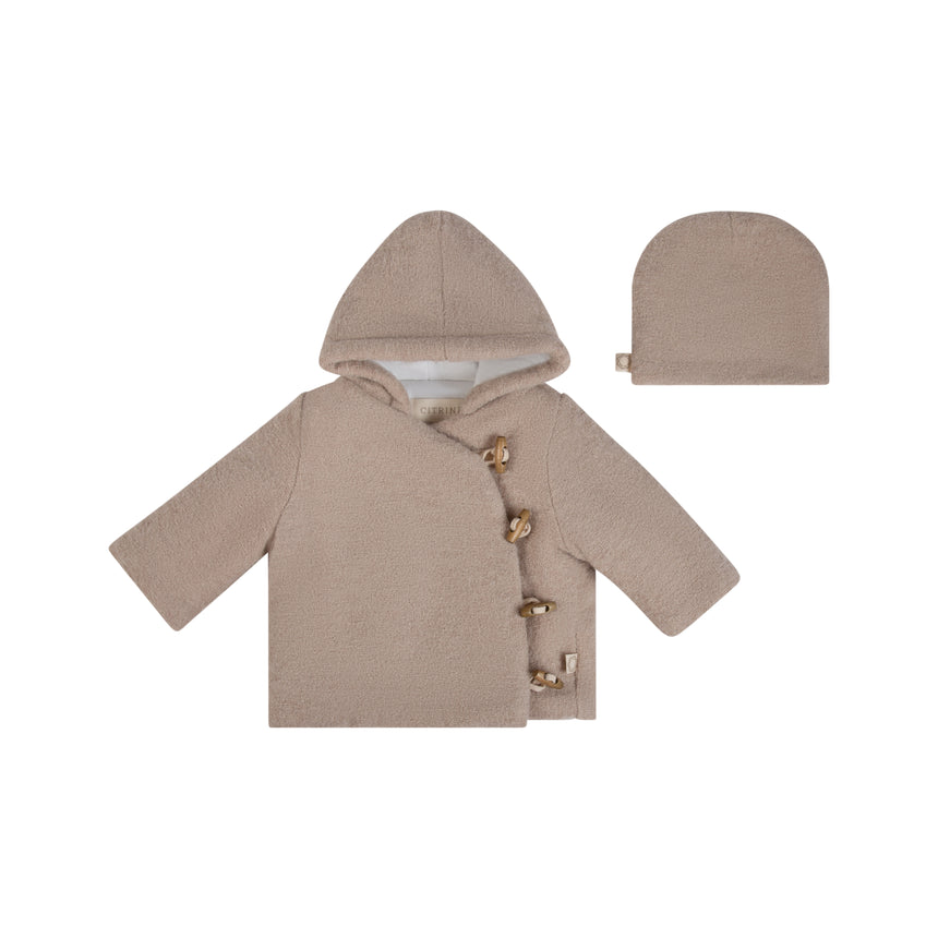 Wool Jacket and Beanie - Sand