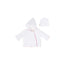 Ric Rac Jacket & Beanie - White/Hot Pink