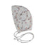 Leaf Print Bonnet White