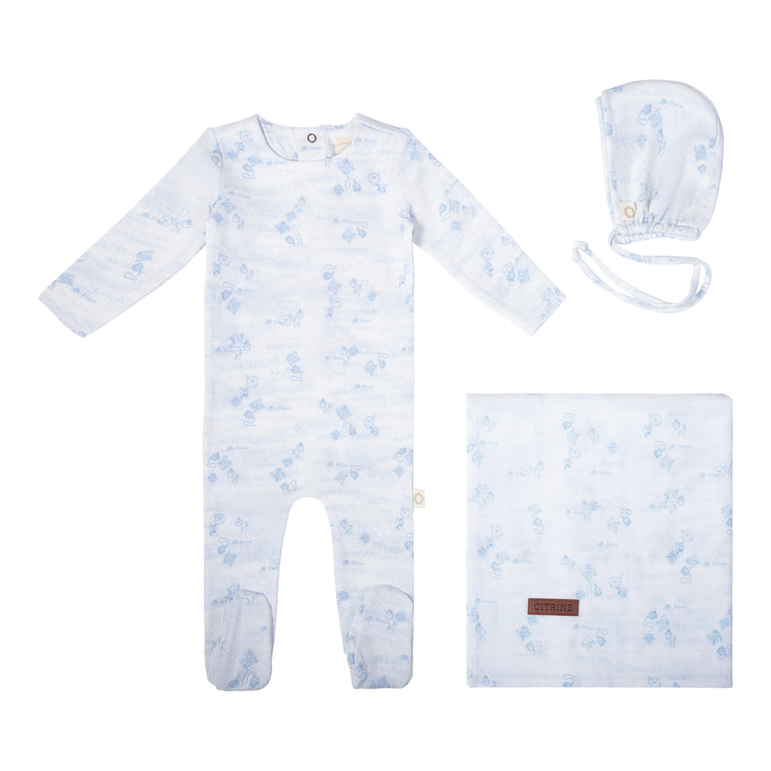 Princess Layette Set - Blue