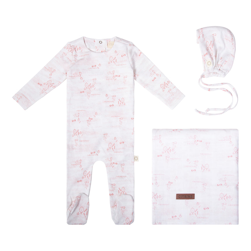 Princess Layette Set - Pink