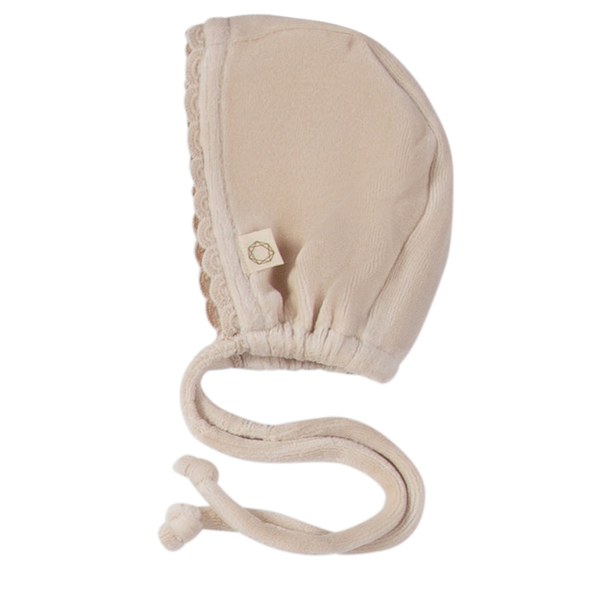 Scalloped Collar Bonnet - Oat
