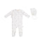 Sailboat Footie Set - White/Blue Colored