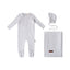 Stem Flower Layette Set - Blue White