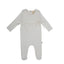 Tucked Bib Footie White