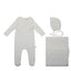 Tucked Bib Set White