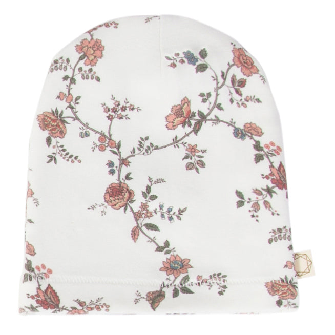 Vines Bonnet - White/Pink