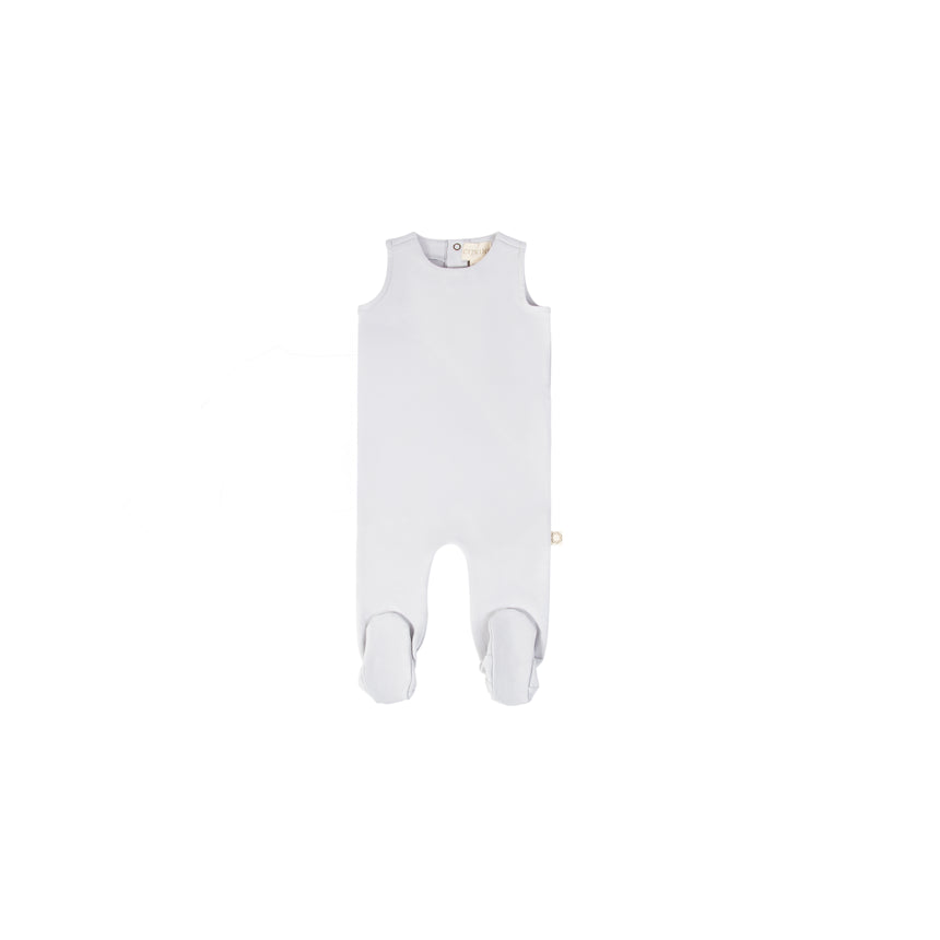 Vines Sleeveless Footie - Cloud Blue