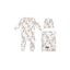 Vines Layette Set - White/Pink