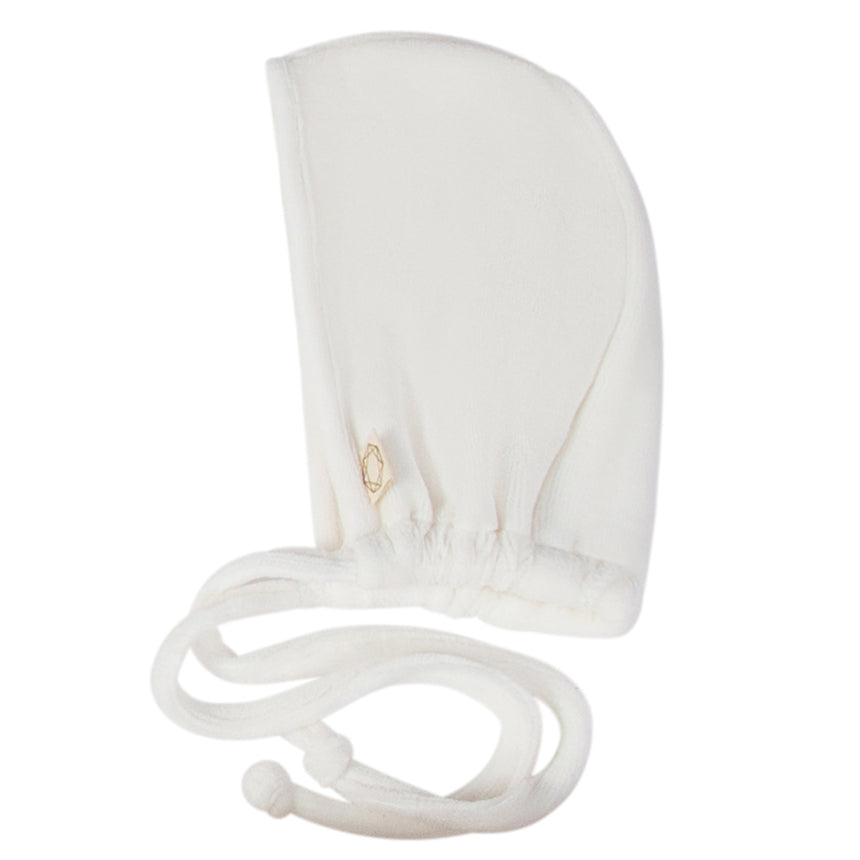 X Stitch Rose Bonnet - Cream/Light Blue