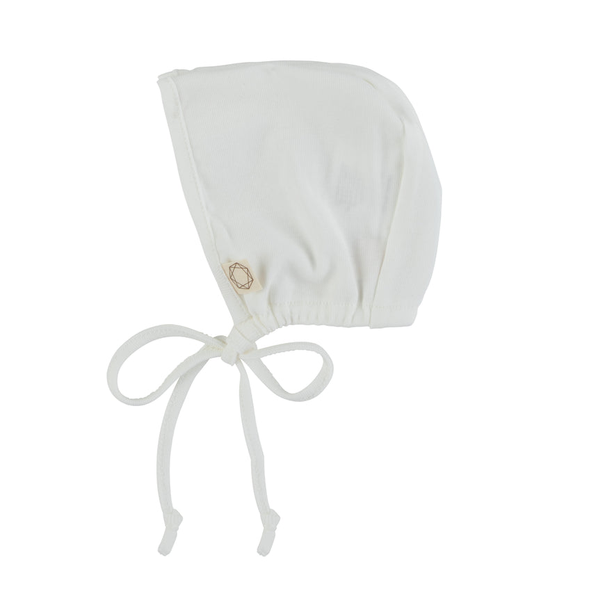 Dandelion Embroidery Bonnet White/Pink