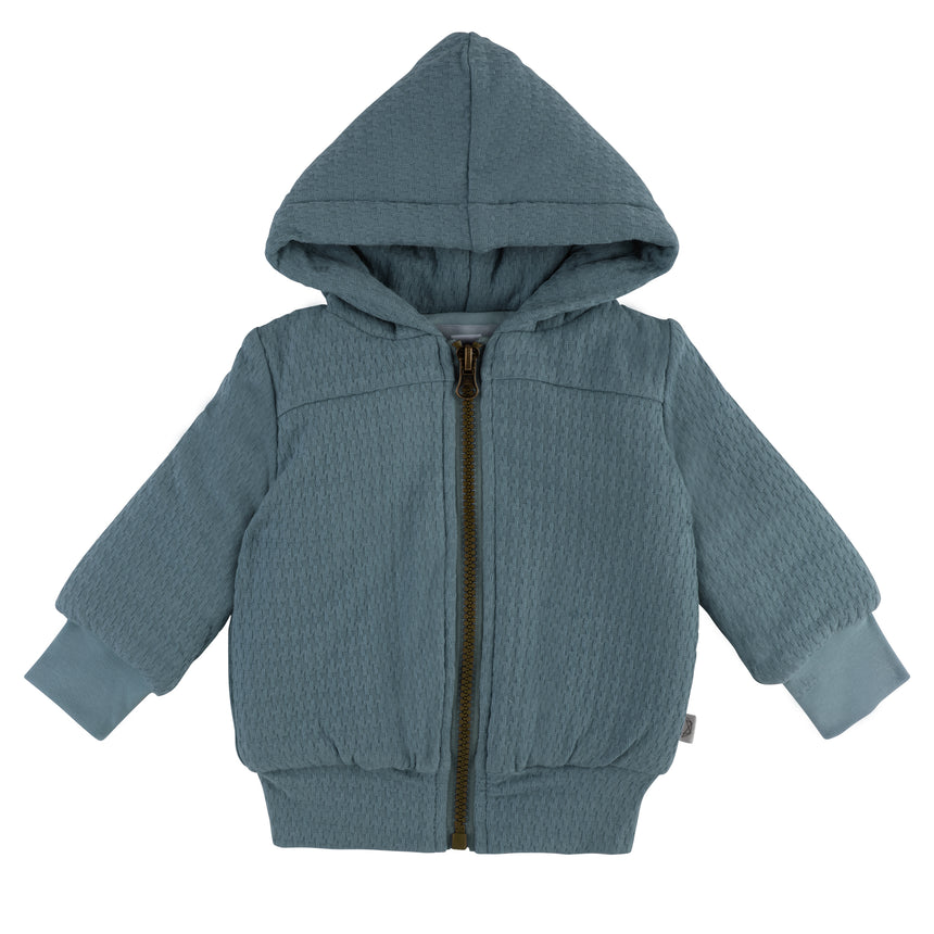 Textured Jacket Antique Blue