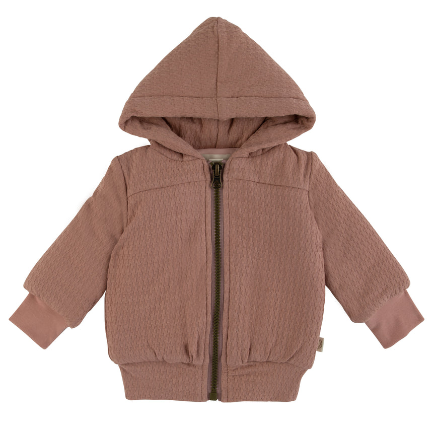 Textured Jacket Antique Rose